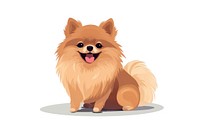 Pomeranian mammal animal pet. AI generated Image by rawpixel.