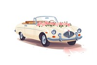 Car convertible vehicle white background. AI generated Image by rawpixel.