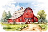 Farm architecture building outdoors. AI generated Image by rawpixel.