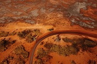 Desert road outdoors nature. AI generated Image by rawpixel.