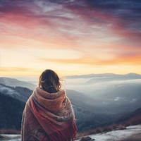 Scarf outdoors nature sky. 