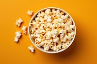 Popcorn snack food bowl. 