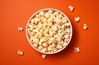 Popcorn snack food bowl. AI generated Image by rawpixel.