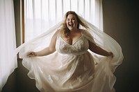 Wedding dress photography portrait. 