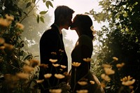 Kissing wedding photography portrait. AI generated Image by rawpixel.