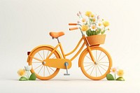 Bicycle vehicle flower wheel. AI generated Image by rawpixel.