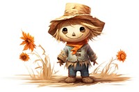 Scarecrow standing cute representation. AI generated Image by rawpixel.