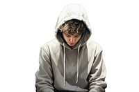 Hood sweatshirt looking hoodie. AI generated Image by rawpixel.