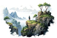 Adventure nature wilderness landscape. AI generated Image by rawpixel.