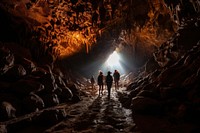 Cave outdoors nature light. 