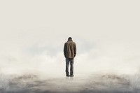 Standing walking person fog. AI generated Image by rawpixel.