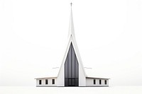 Architecture building steeple church. 