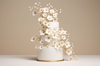 Wedding flower cake dessert. 