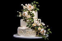 Wedding flower cake dessert. 