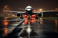 Airplane aircraft vehicle airport. AI generated Image by rawpixel.