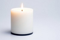 Candle lighting white background illuminated. AI generated Image by rawpixel.