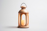 Lantern lighting lamp white background. 