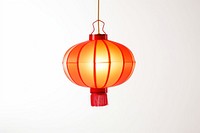 Lantern lighting lamp white background. 