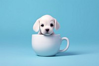 Puppy cup animal mammal. 