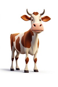 Cow cow livestock cartoon. AI generated Image by rawpixel.