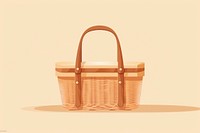 Basket handbag picnic basket accessories. AI generated Image by rawpixel.