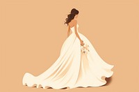 Wedding dress fashion female. 