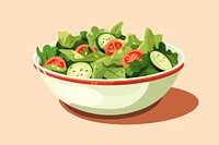 Bowl vegetable salad plant. AI generated Image by rawpixel.