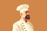 Adult chef art portrait. AI generated Image by rawpixel.