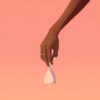 Hand holding origami balloon. AI generated Image by rawpixel.