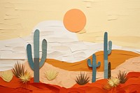 Art painting desert tranquility