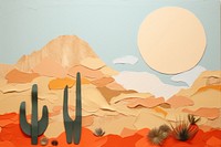 Desert art outdoors painting. 