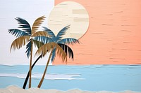 Art outdoors beach tranquility. AI generated Image by rawpixel.