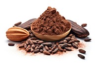 Cacao dessert food white background. AI generated Image by rawpixel.
