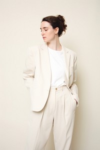 Blazer tuxedo adult woman. AI generated Image by rawpixel.