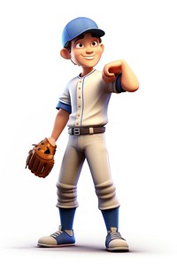 Baseball player baseball athlete cartoon. 