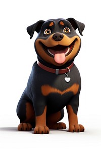 Rottweiler cartoon mammal animal. 