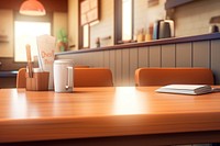Restaurant furniture table chair. AI generated Image by rawpixel.