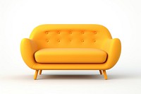 Furniture chair sofa white background. 