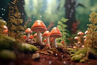 Mushroom fungus forest plant. AI generated Image by rawpixel.