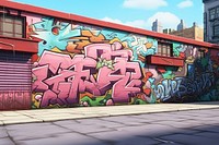 Art graffiti cartoon street. AI generated Image by rawpixel.
