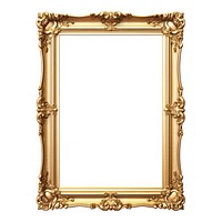 Frame gold white background rectangle. 