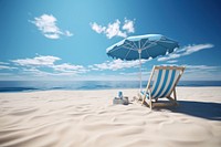 Summer beach sky furniture. AI generated Image by rawpixel.