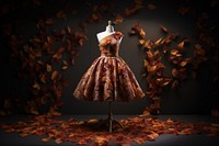 Dress leaf fashion pattern. AI generated Image by rawpixel.