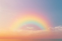 Rainbow sky backgrounds sunlight. 