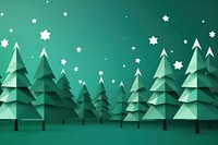 Green backgrounds christmas origami. 