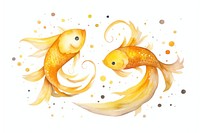 Goldfish animal yellow creativity. 