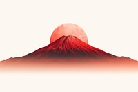 Mountain volcano nature stratovolcano. AI generated Image by rawpixel.