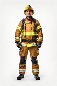 Firefighter uniform helmet adult. AI generated Image by rawpixel.