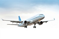 Aircraft airliner airplane vehicle. AI generated Image by rawpixel.