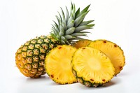 Pineapple slice fruit plant. 